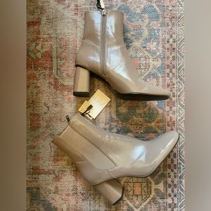 Zara Nude Ankle Boots (NWT)